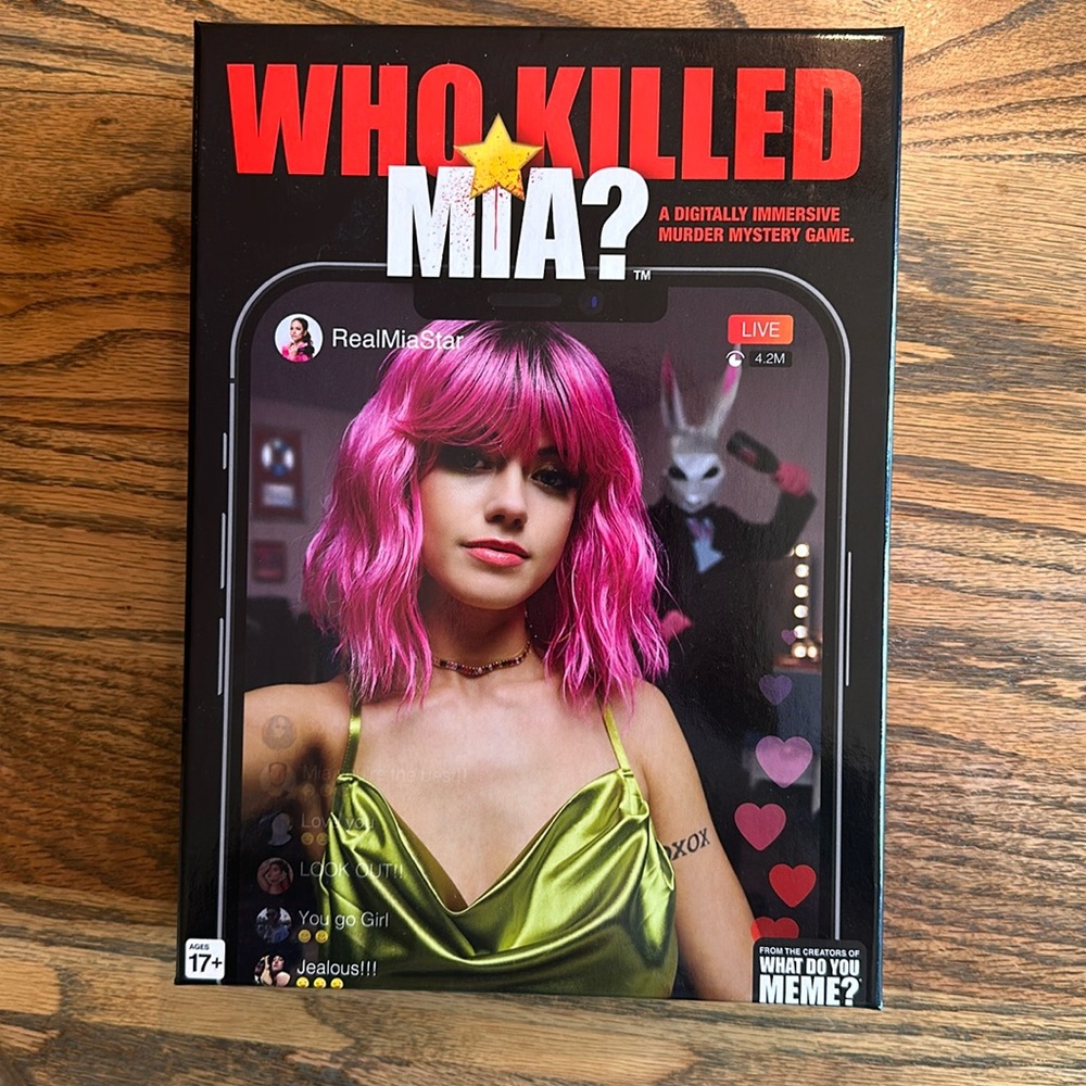 What Do You Meme? Who Killed Mia? Murder Mystery Game